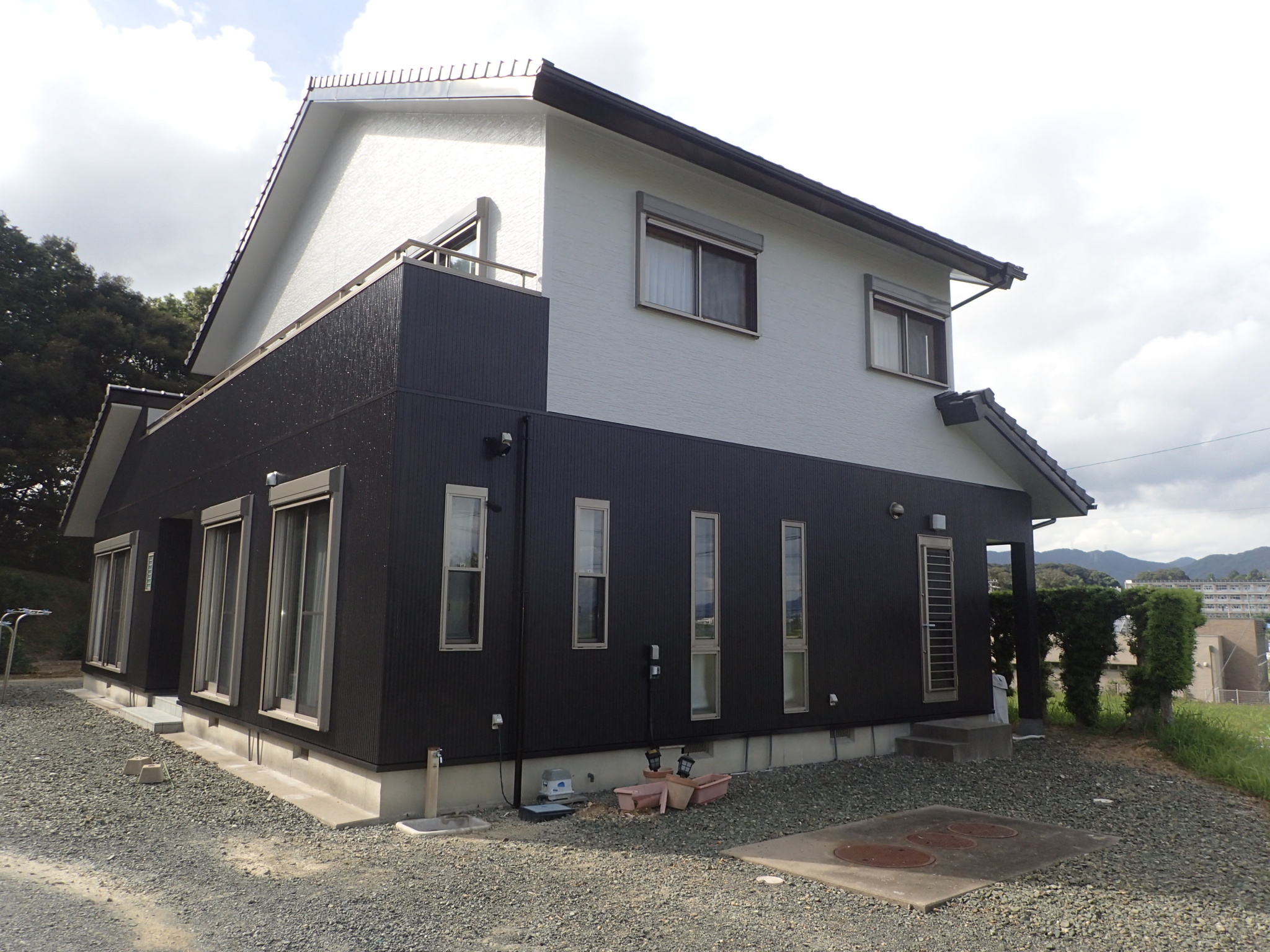 点検をした後、足場を撤去し完成です。