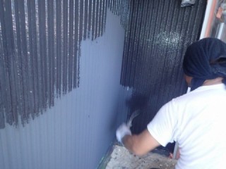 上塗りします。