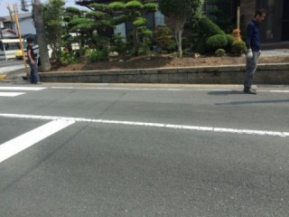 生垣がきれいに撤去できました。